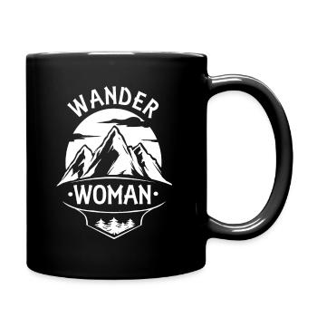 Wander Woman - Tasse einfarbig - Schwarz - Rechts