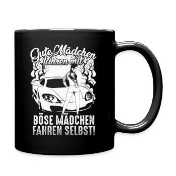 Auto - Böse Mädchen 1 - Tasse einfarbig - Schwarz - Rechts