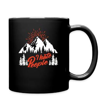 I hate People - Full Colour Mug - black - Right