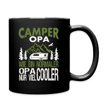Camper grandpa, like a normal grandpa just a lot cooler - Full Colour Mug - black - Right