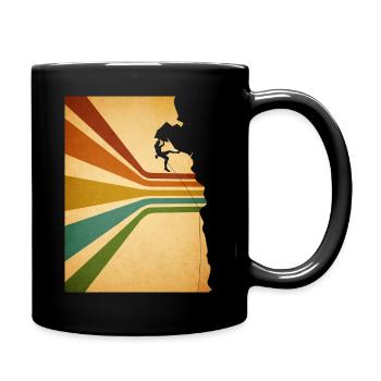 Escalade Rétro Mountain Graphique - Mug uni - noir - Droite