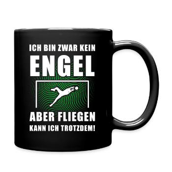 Torhüter fliegen - Tasse einfarbig - Schwarz - Rechts