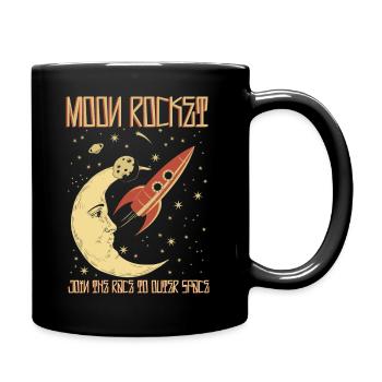 Moon Rocket Vintage - Mug uni - noir - Droite