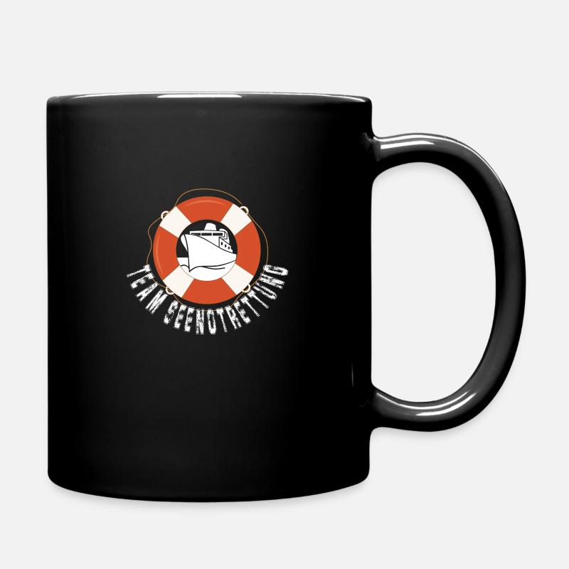 Team Seenotrettung - Tasse einfarbig - Schwarz