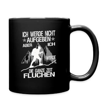 Ich werde nicht Aufgeben - Tasse einfarbig - Schwarz - Rechts