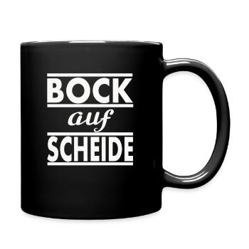 Bock aud Scheide - Tasse einfarbig - Schwarz - Rechts