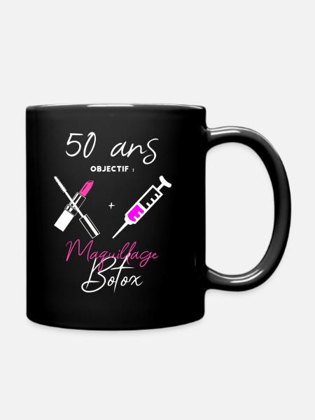 50 ans cadeau anniversaire - Mug uni - noir