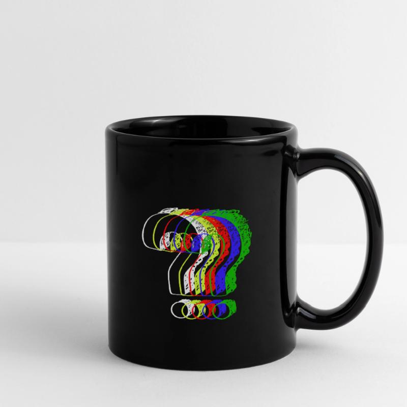 Points d'interrogation colorés Mug uni