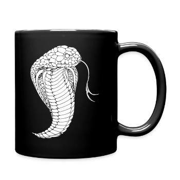 Cobra snake cobra snake - Full Colour Mug - black - Right