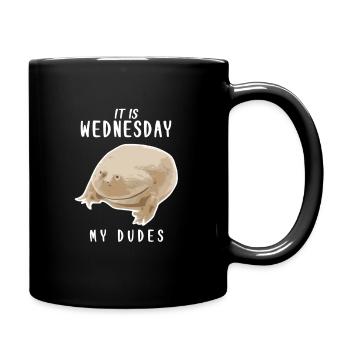 C'est mercredi mes mecs! - Brillant - Mug uni - noir - Droite