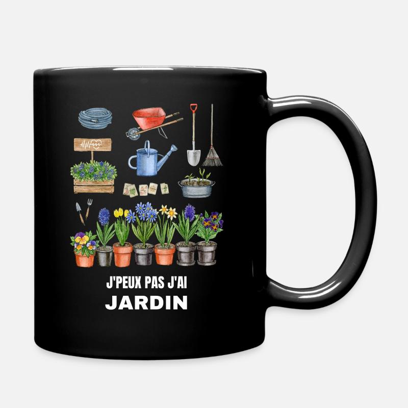 J'PEUX PAS J'AI JARDIN - GARDEN - Mug uni - noir