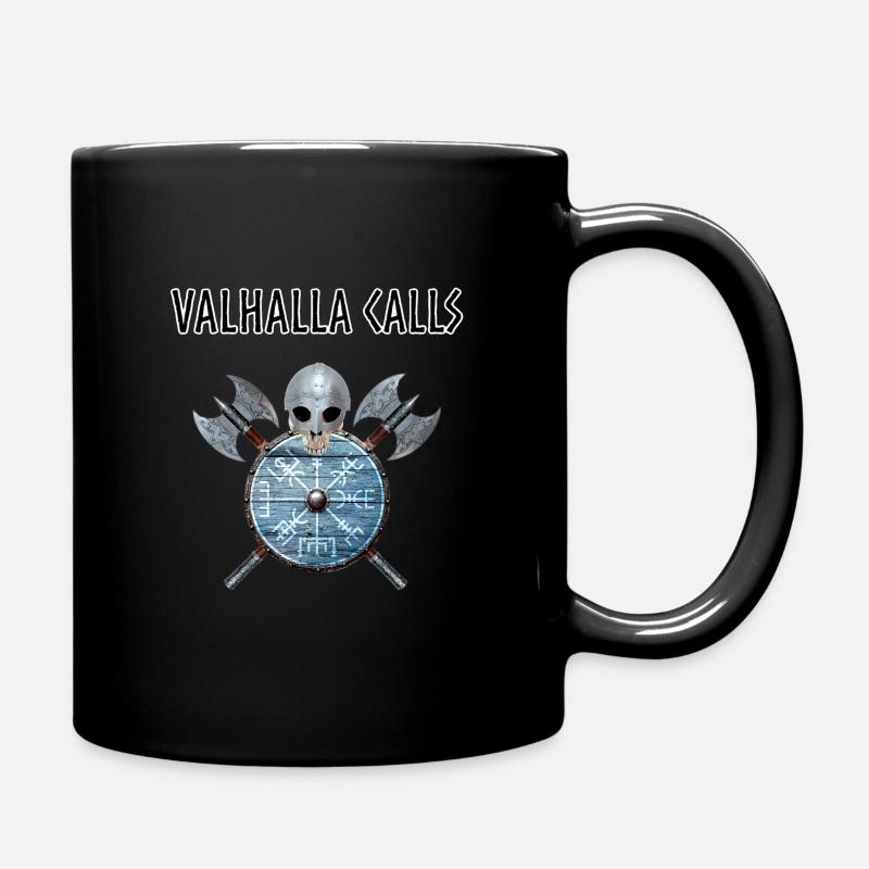 Valhalla calls - Full Colour Mug - black