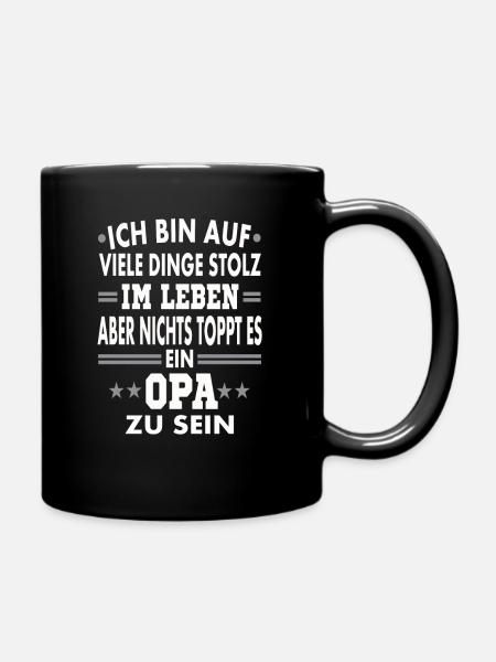 Ich bin Opa - Tasse einfarbig - Schwarz