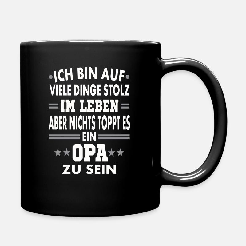 Ich bin Opa - Tasse einfarbig - Schwarz