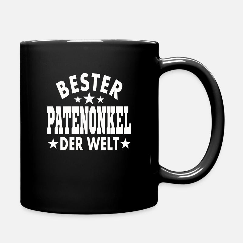 Bester Patenonkel der Welt - Tasse einfarbig - Schwarz