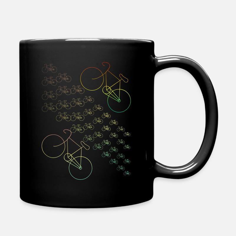 Vélos vélo vélo de route vélo sport cadeau - Mug uni - noir