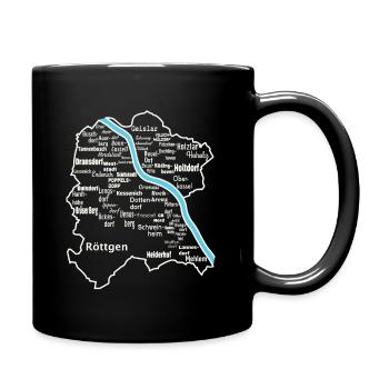 Plan de Bonn - Mug uni - noir - Droite