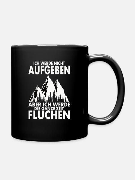 Ich werde nicht aufgeben - Tasse einfarbig - Schwarz