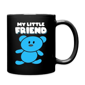 Der Bär mein kleiner Freund für Kinder Geschenk - Tasse einfarbig - Schwarz - Rechts