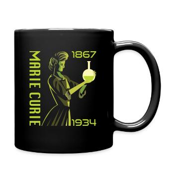 Marie Curie Special - Tasse einfarbig - Schwarz - Rechts