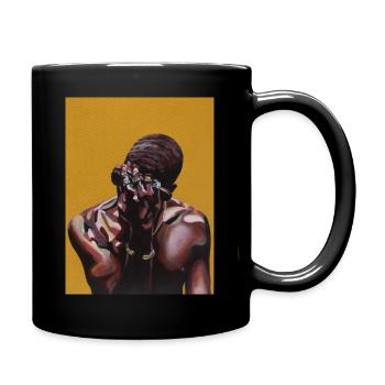 Waves on swim - Full Colour Mug - black - Right