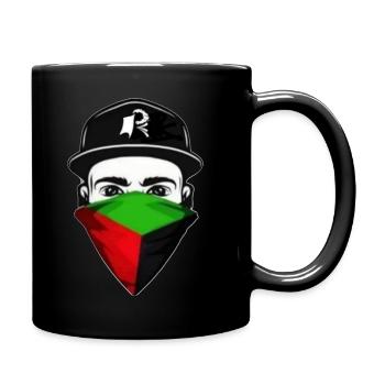 Bandana drapeau martinique officiel - Mug uni - noir - Droite