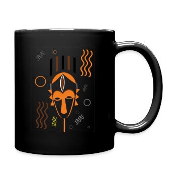 TALISMAN PESHE Maske, lustiges T-Shirt - Tasse einfarbig - Schwarz - Rechts