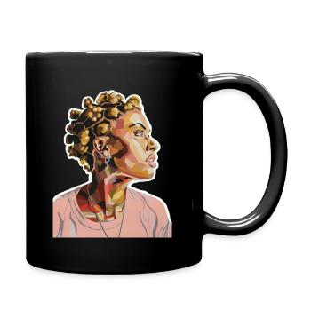 She Just Glows - Full Colour Mug - black - Right
