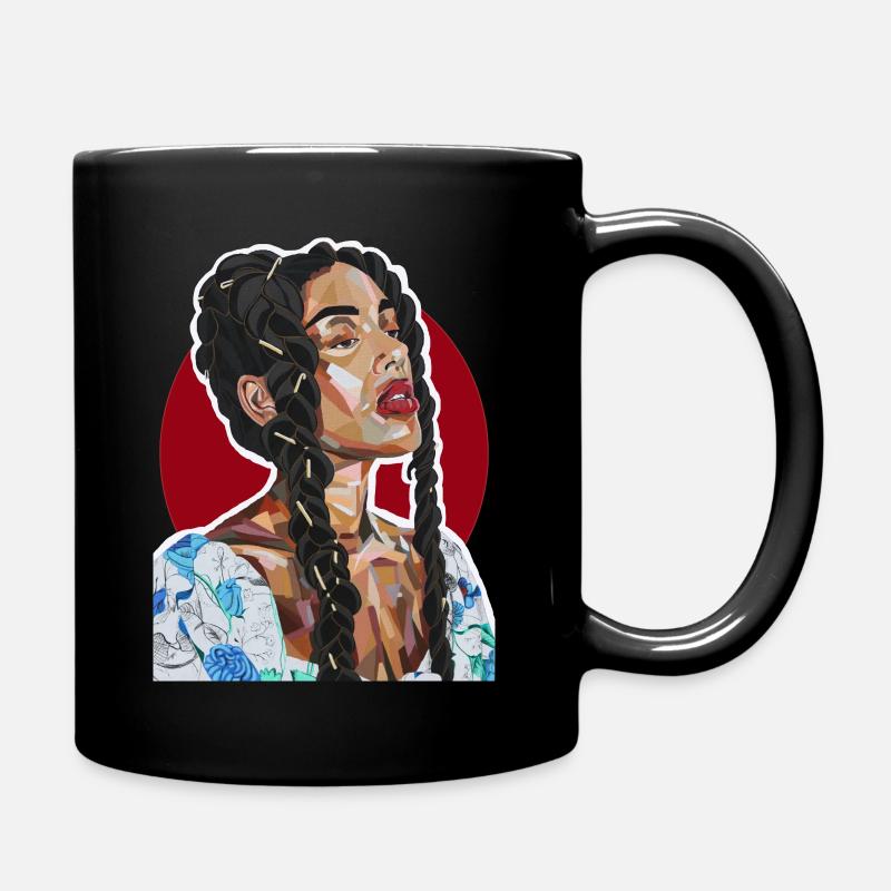 Black Rapunzel - Full Colour Mug - black