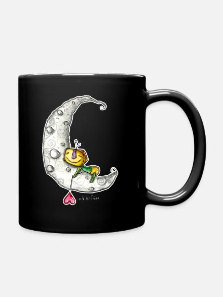 Sieste sur lune - Mug uni - noir