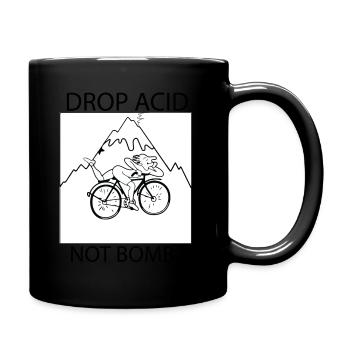 LSD drop acid not bombs - Tasse einfarbig - Schwarz - Rechts