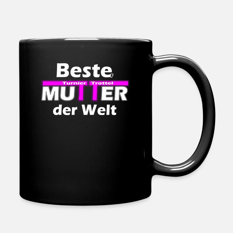 Turniertrottel Beste Mutter Reiten Westernreiten - Tasse einfarbig - Schwarz