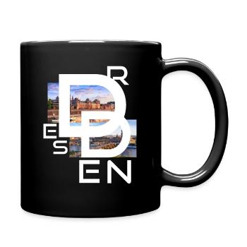 Dresden - Tasse einfarbig - Schwarz - Rechts