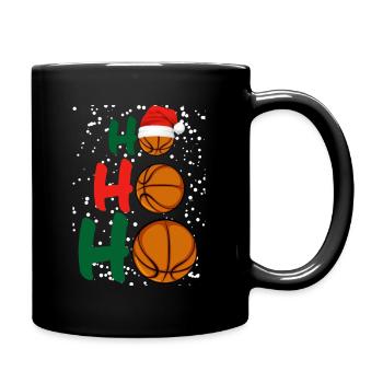 Basketball Christmas - Full Colour Mug - black - Right