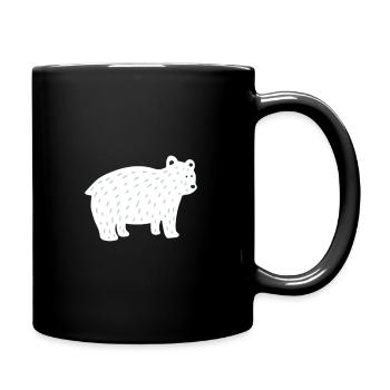 Eisbär | Bestseller | - Tasse einfarbig - Schwarz - Rechts