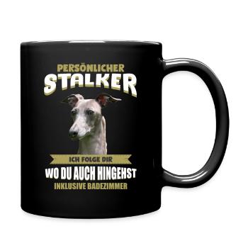 Italienisches Windspiel Tshirt - Italienisches - Tasse einfarbig - Schwarz - Rechts