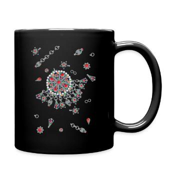 Kabyle Afzim Schmuck - Tasse einfarbig - Schwarz - Rechts