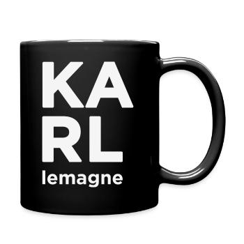 Karl lemagne - Tasse einfarbig - Schwarz - Rechts