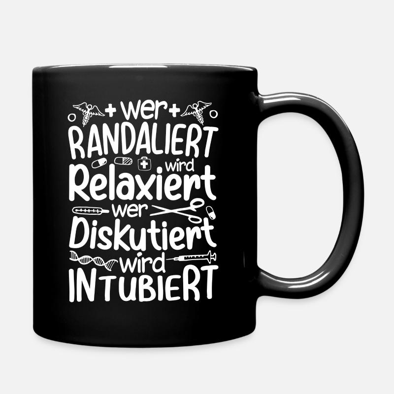 Krankenschwester Geschenk - Tasse einfarbig - Schwarz