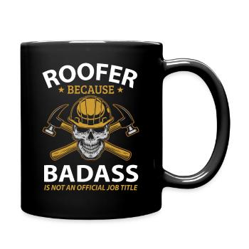 roofer - Full Colour Mug - black - Right
