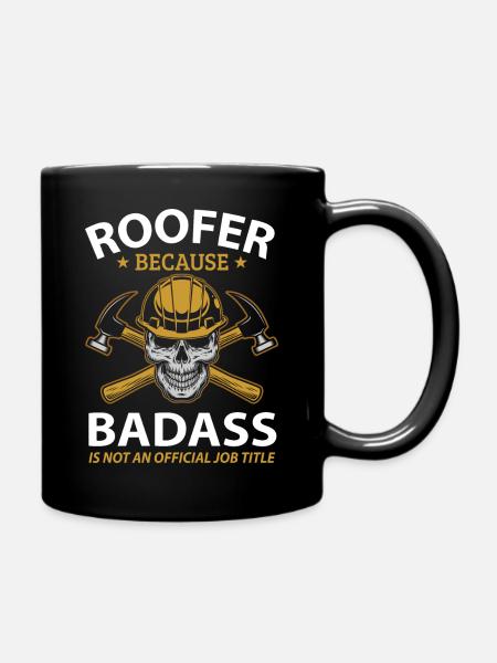roofer - Full Colour Mug - black