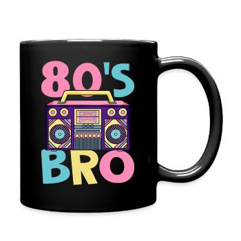 Party 80s 80s Bro Mottoparty 80's - Full Colour Mug - black - Right