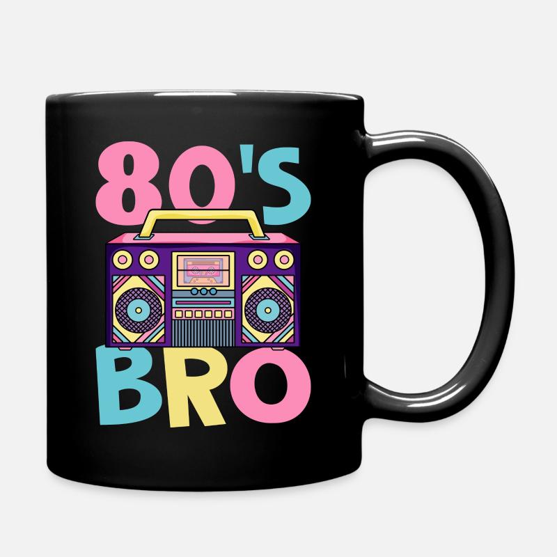 Party 80s 80s Bro Mottoparty 80's - Full Colour Mug - black