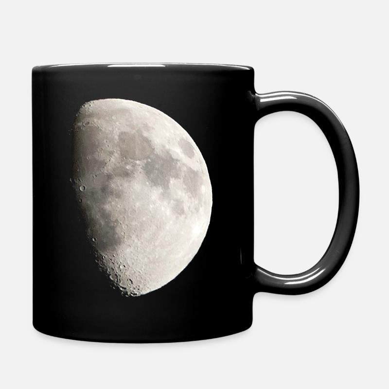 Halbmond schönes Monddesign - Tasse einfarbig - Schwarz