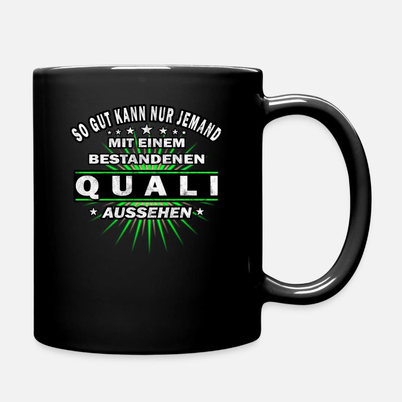 Abschlussklasse | Quali | Schulabschluss - Tasse einfarbig - Schwarz