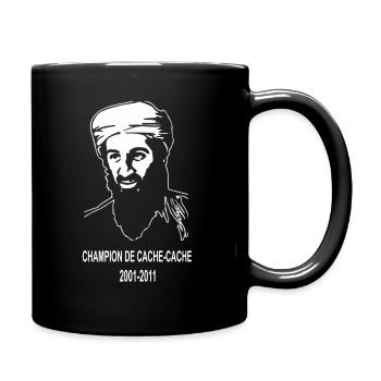 Bin Laden cache cache - Tasse einfarbig - Schwarz - Rechts