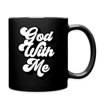 Dieu avec moi - Mug uni - noir - Droite