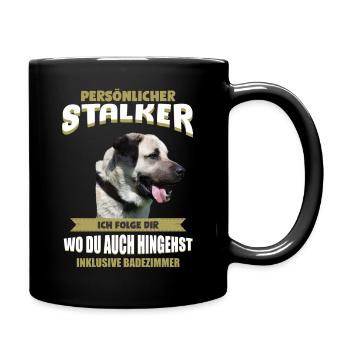 Kangal - Kangal Hund - Tasse einfarbig - Schwarz - Rechts