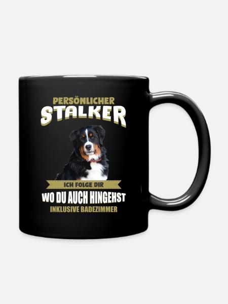 Berner Sennenhunde - Berner Sennenhund - Tasse einfarbig - Schwarz