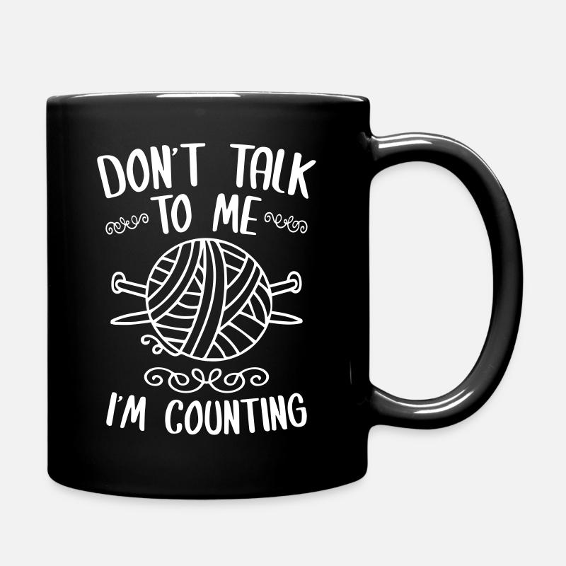Knitting - Tasse einfarbig - Schwarz